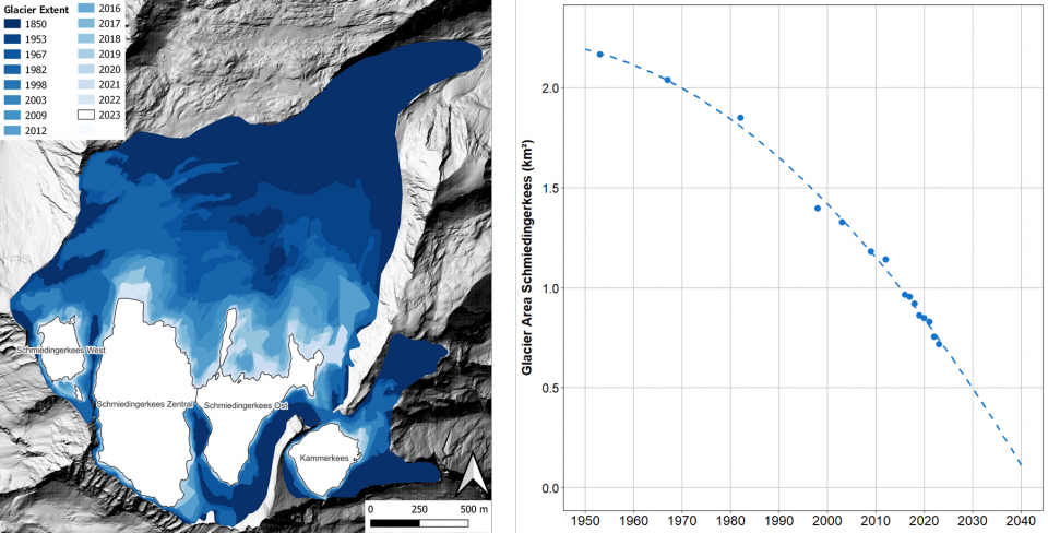 Glacier Extent Schmiedingerkees